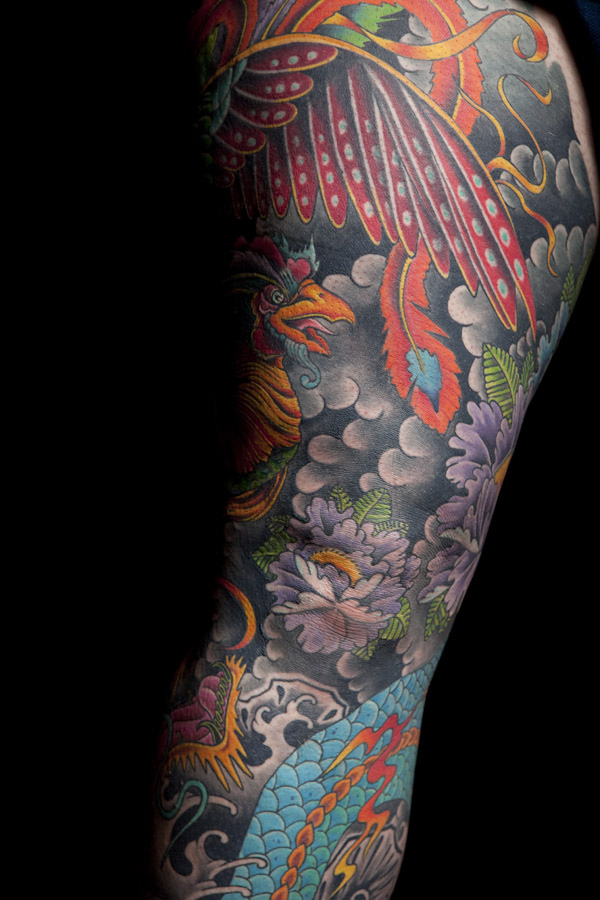 Tattoo uploaded by Tattoodo • Phoenix back-piece by Shion #Shionirezumi # japanese #phoenix #chrysanthemum #color #tattoooftheday • Tattoodo